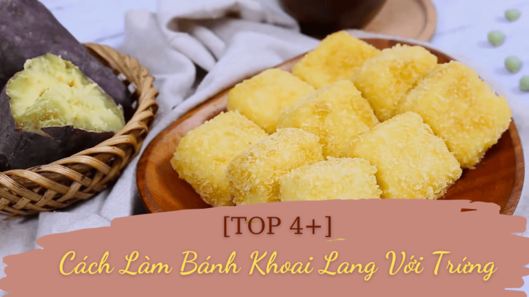 cách làm bánh khoai lang với trứng