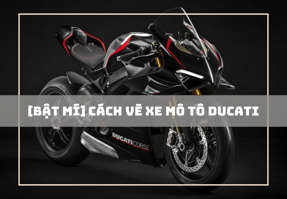 cách vẽ xe mô tô Ducati