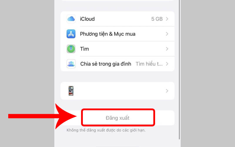 đăng xuất icloud có mất ảnh không