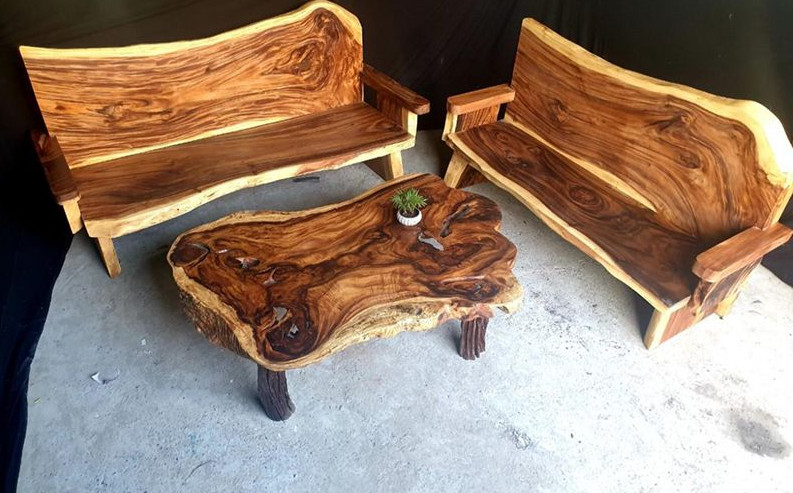Cách làm bàn ghế gốc cây
