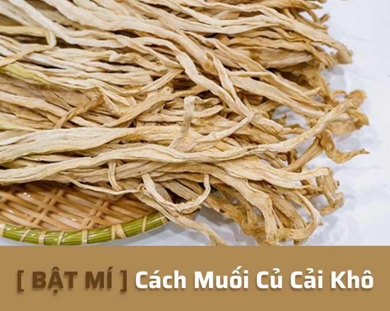 cách muối củ cải khô